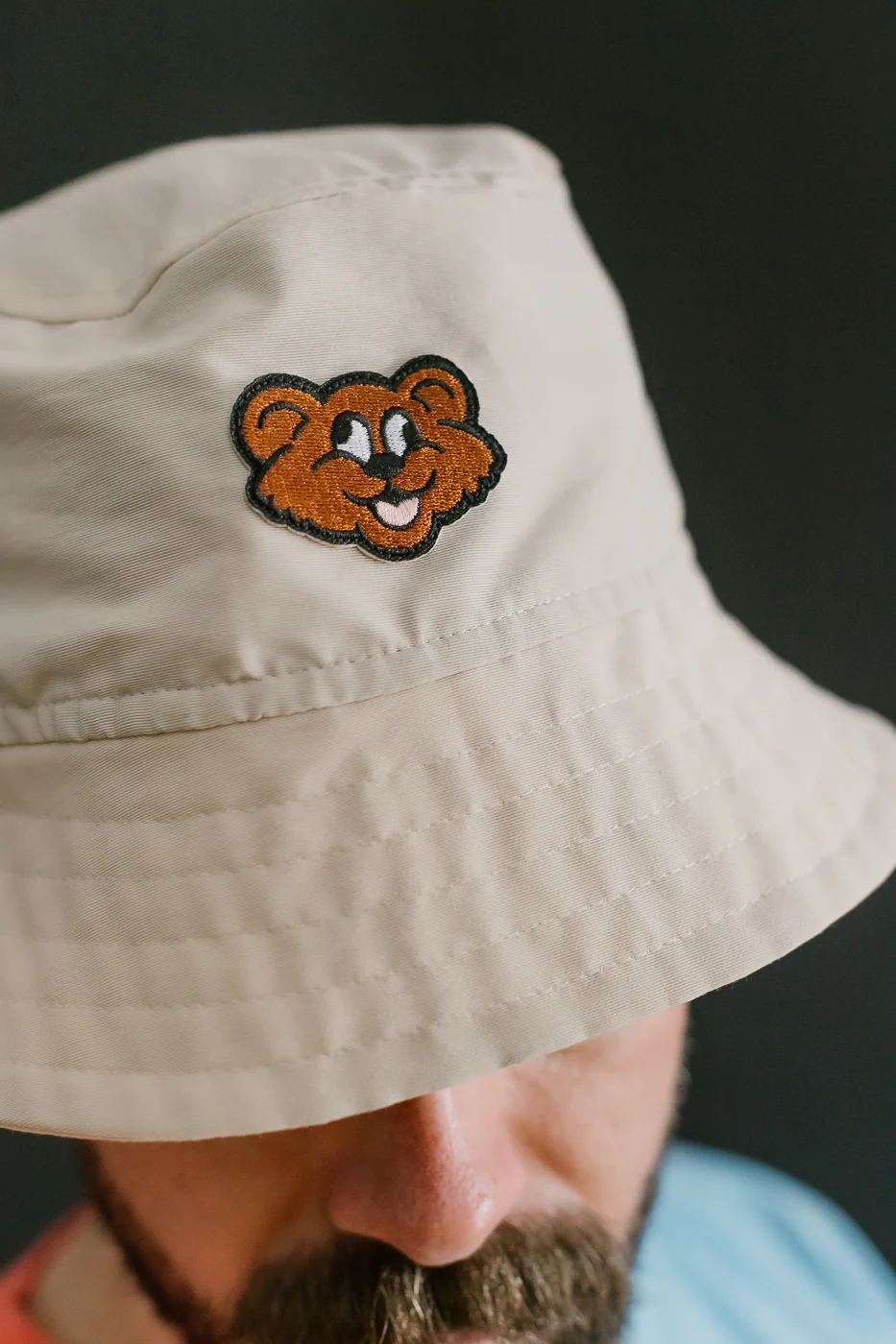 Dream On Dreamer Hat Nylon Shaggy Bear - Cream - Image 6