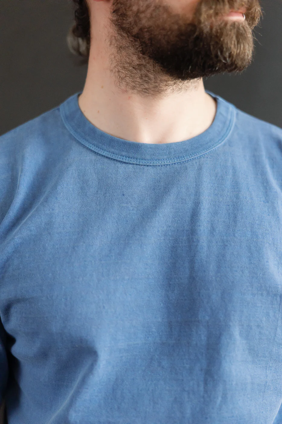 "Fallen Cotton" Midweight Tee Long Sleeve - PD Indigo - Image 15