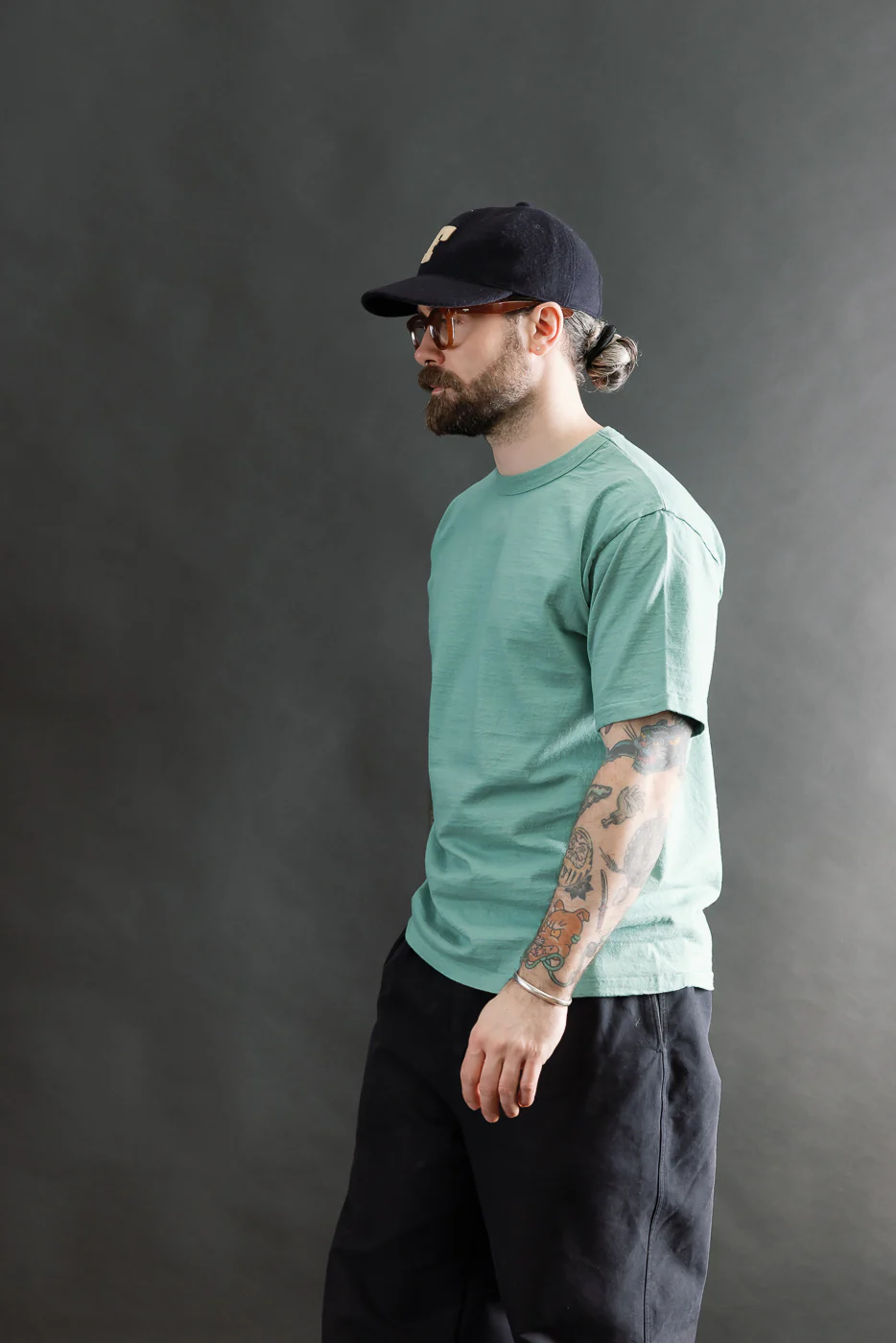 "Fallen Cotton" Midweight Tee Short Sleeve - Emerald - Image 9