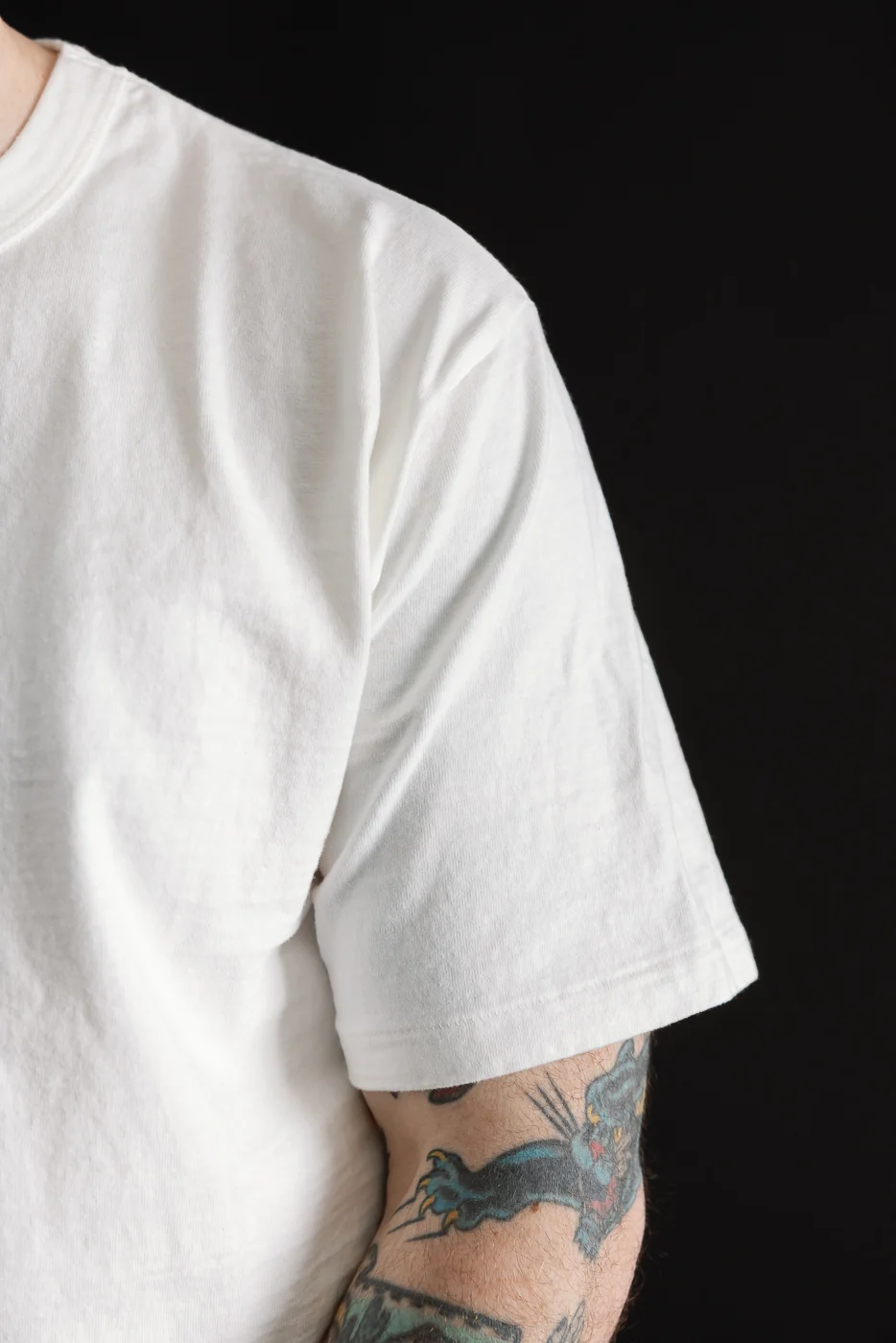 7.7oz - "Fallen Cotton" Midweight T-Shirt S/S - Off White - Image 14
