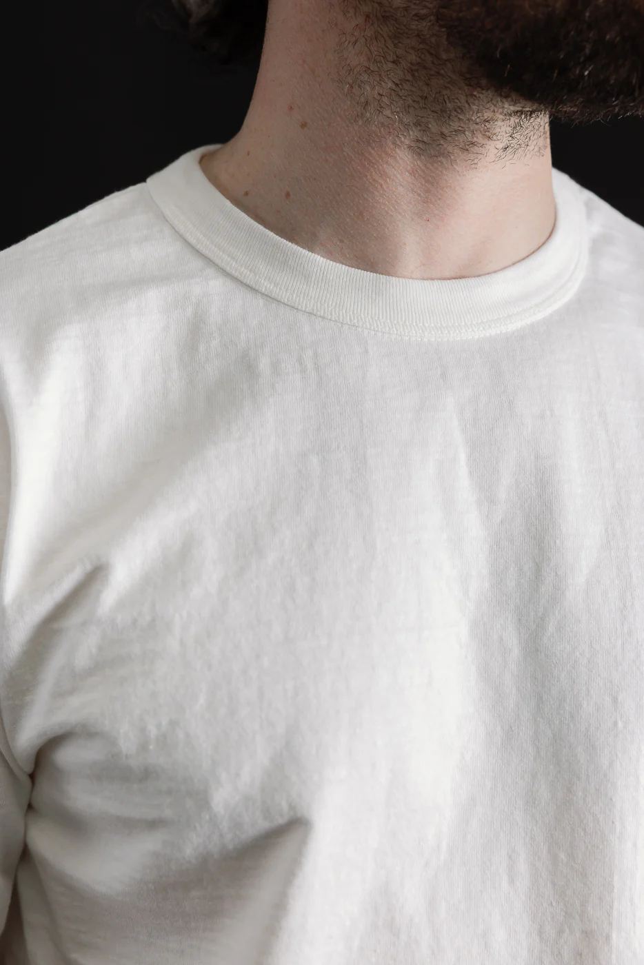 7.7oz - "Fallen Cotton" Midweight T-Shirt S/S - Off White - Image 15