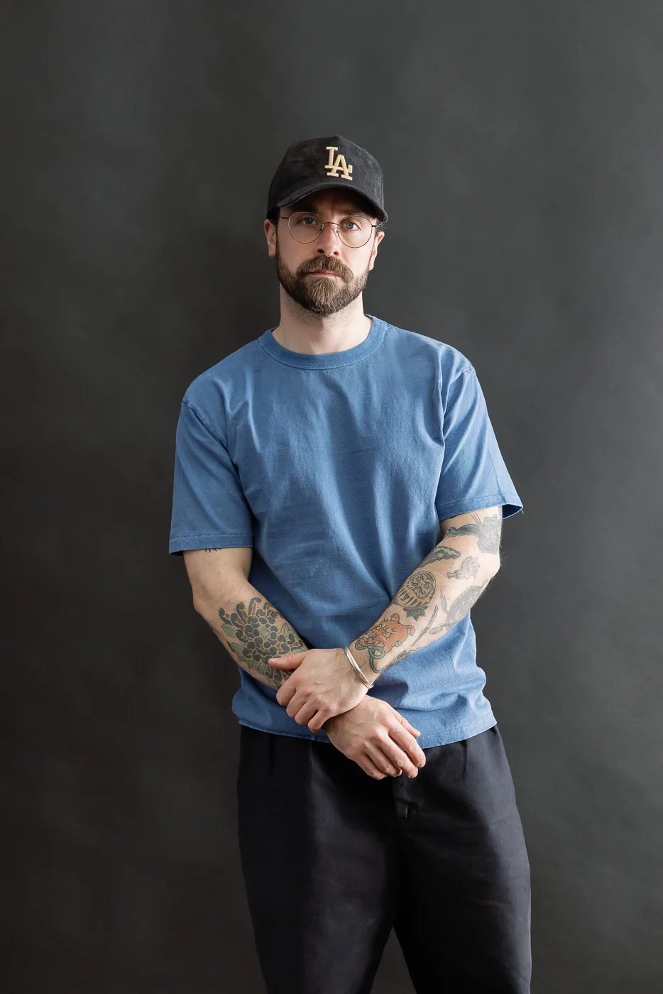 "Fallen Cotton" Midweight Tee Short Sleeve - PD Light Indigo - Image 8