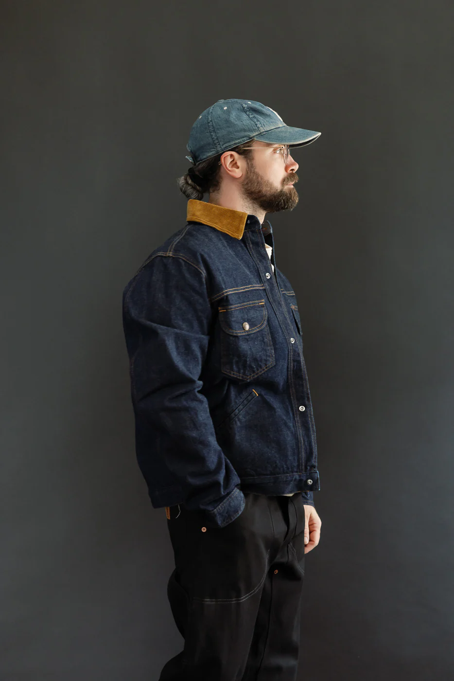 Fargo Quarter Vintage 70s Denim - Indigo, Cognac - Image 12