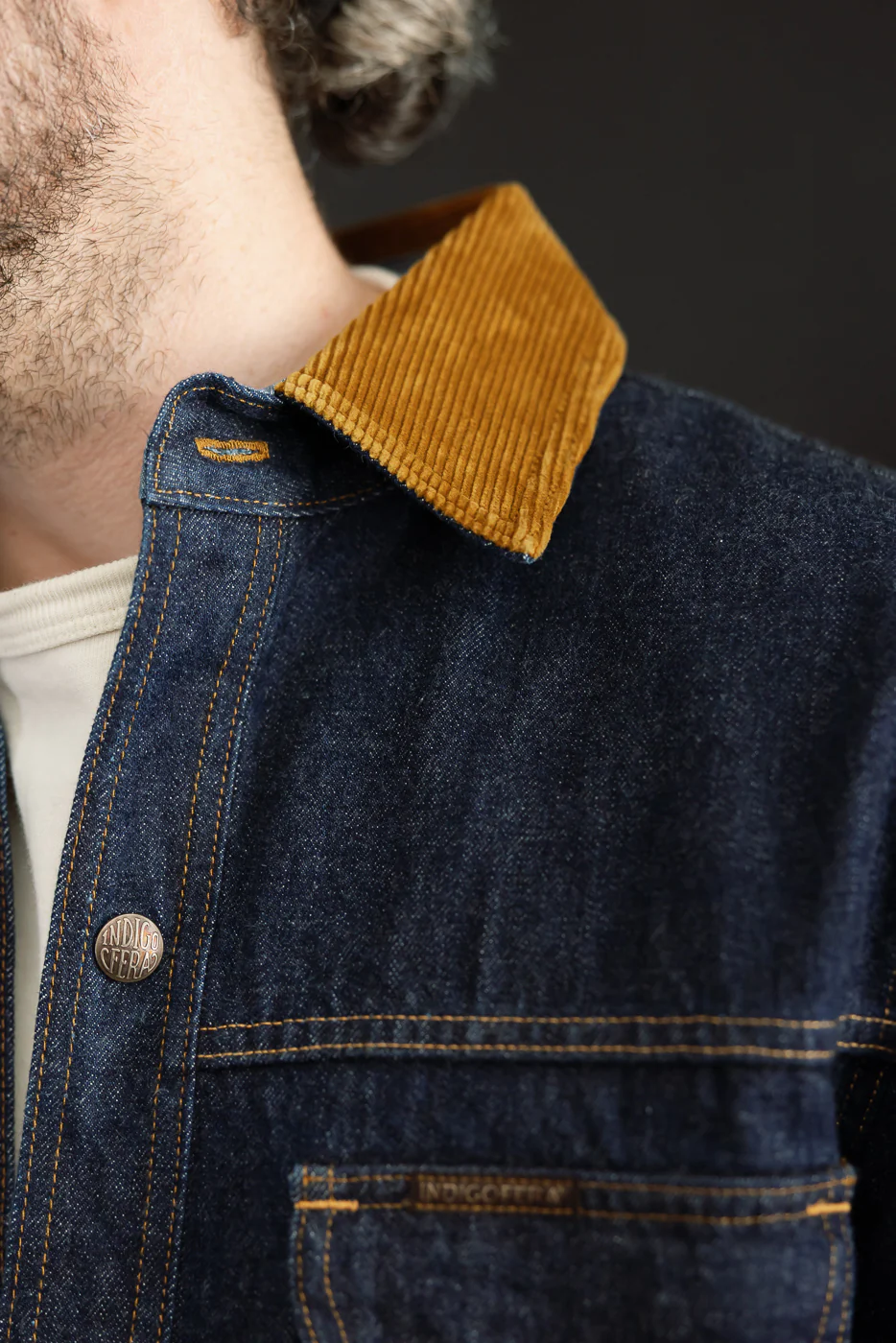 Fargo Quarter Vintage 70s Denim - Indigo, Cognac - Image 25