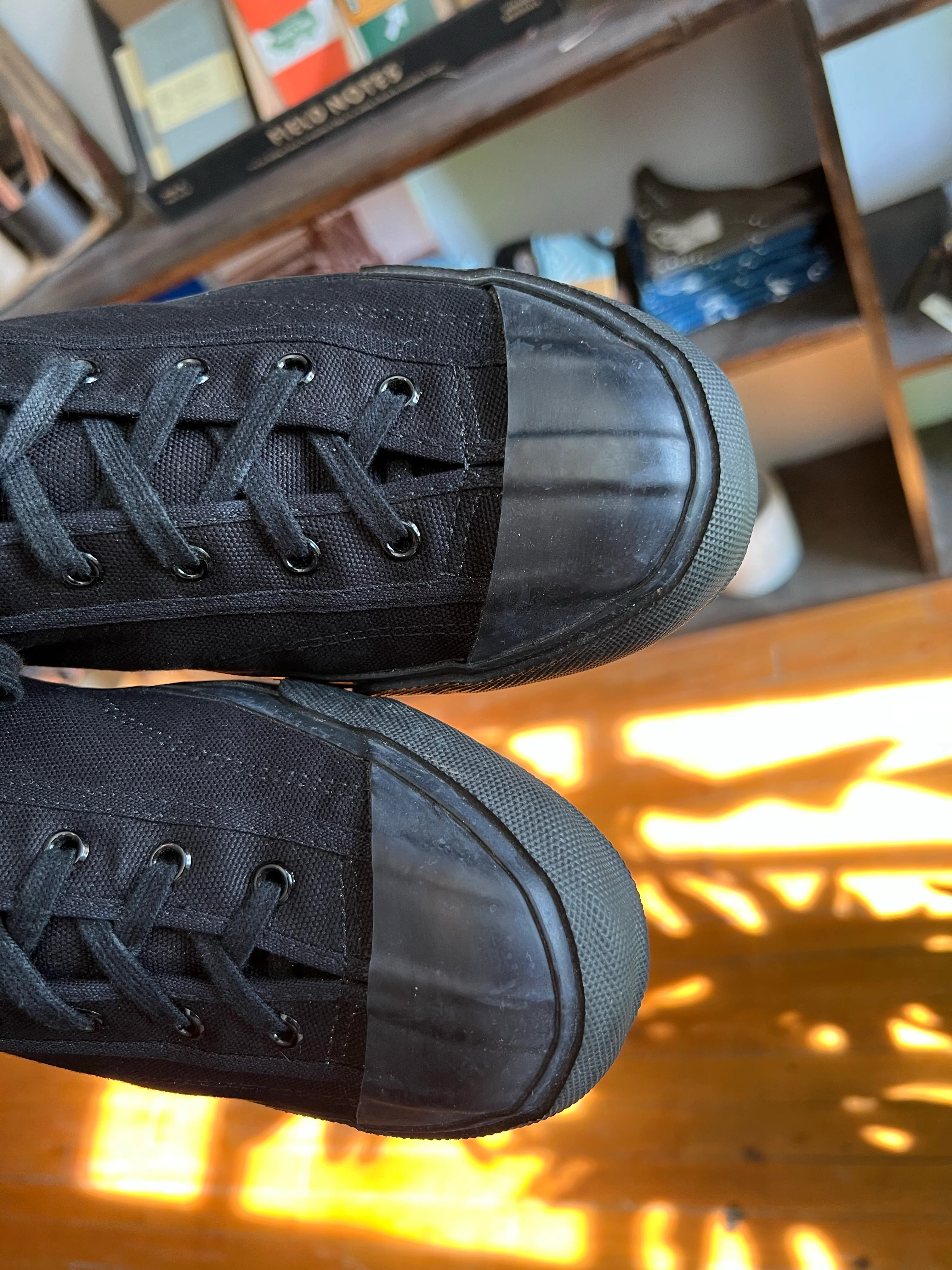 Gently Used Moonstar Gym Classic Sneakers - Black Mono - Size: 10 - Image 5