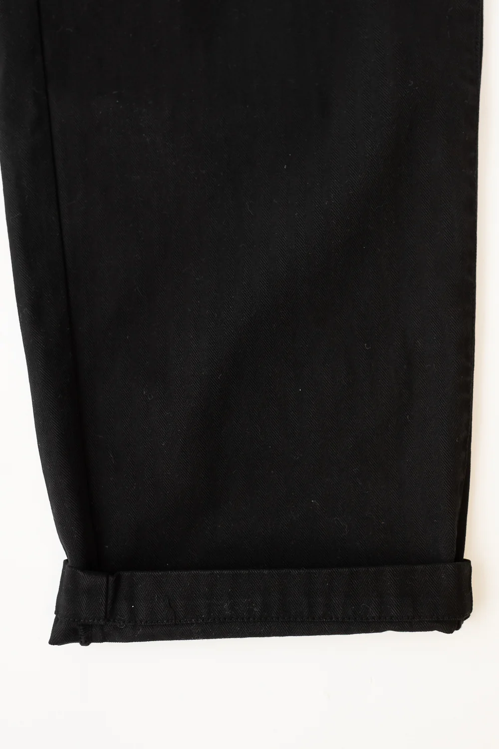 Gonz Pants Herringbone Cotton - Black - Image 5