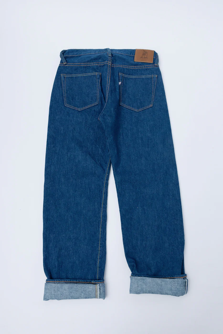GRE-003 - 14oz Greencast Indigo Selvedge Jeans - Regular Straight - Image 6