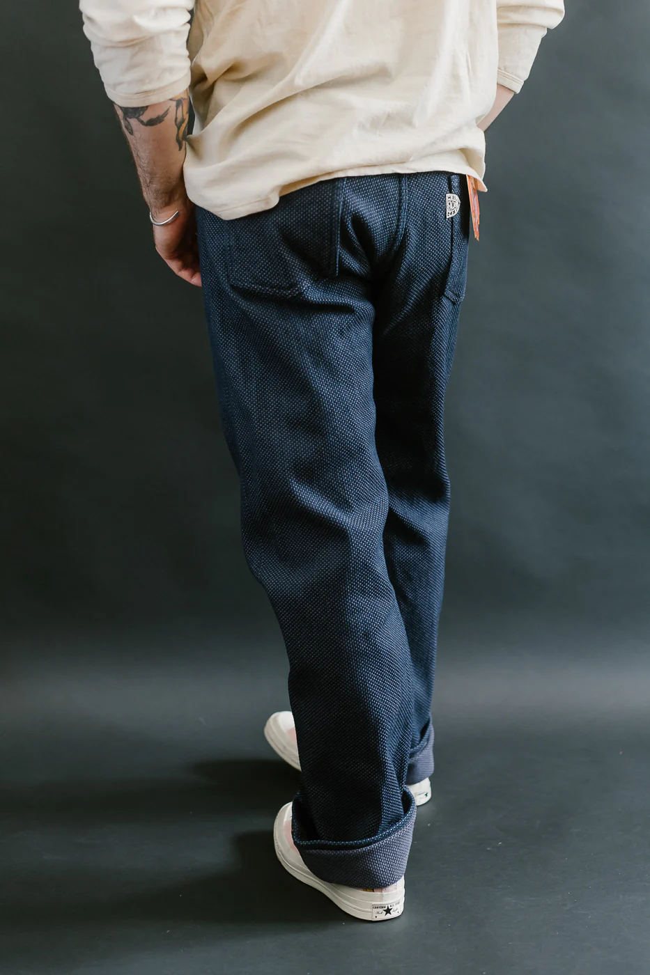 14.5oz Double-Yarn Sashiko Selvedge Jeans - Heritage Straight - Image 12