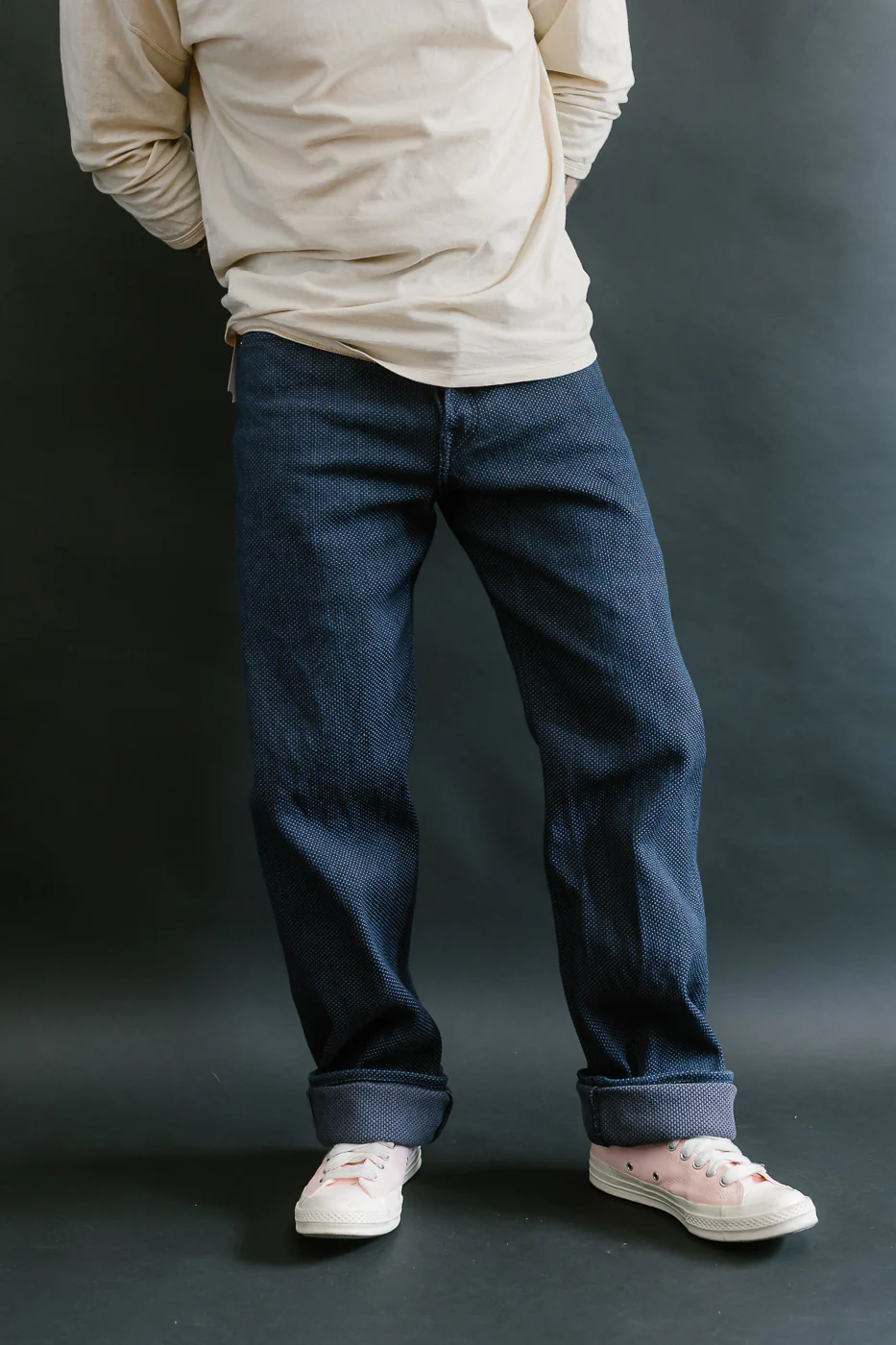 14.5oz Double-Yarn Sashiko Selvedge Jeans - Heritage Straight - Image 15