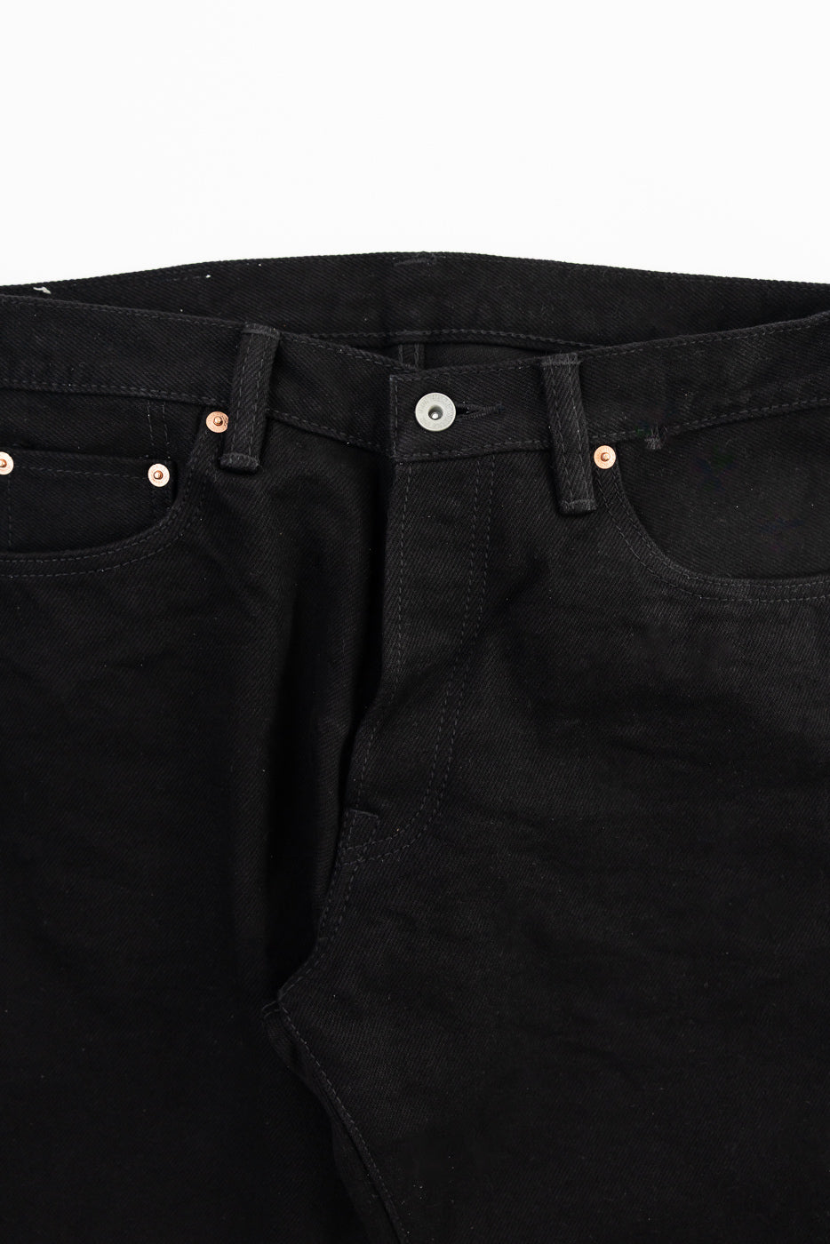 IH-634S-SBG - 21oz Selvedge Denim Straight Cut - Superblack (Fades to Grey) - Image 3