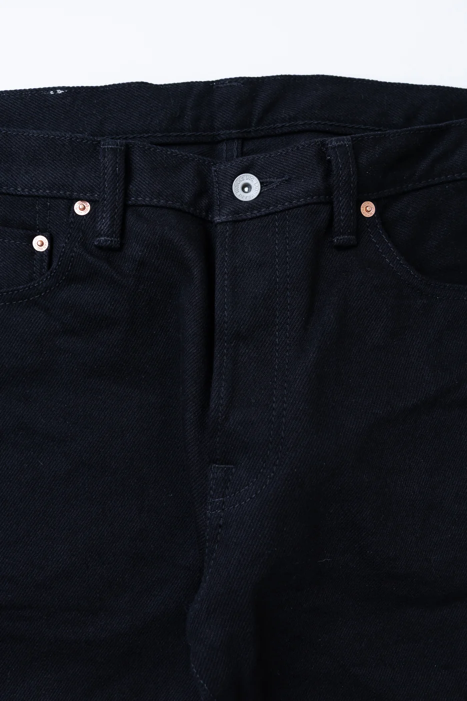 IH-666S-SBG - 21oz Selvedge Denim Slim Straight - Superblack (Fades to Grey) - Image 3