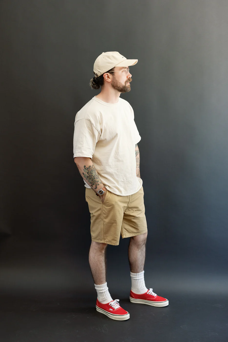 IH-729-KHA- Cotton Easy Shorts - Khaki - Image 7