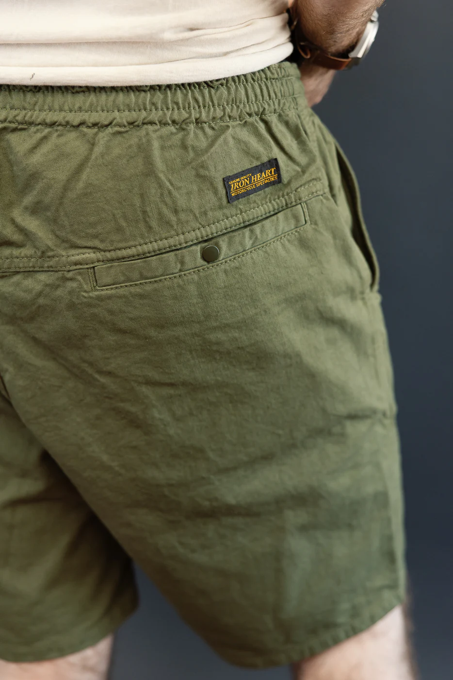 IH-729-OLV- Cotton Easy Shorts - Olive - Image 18