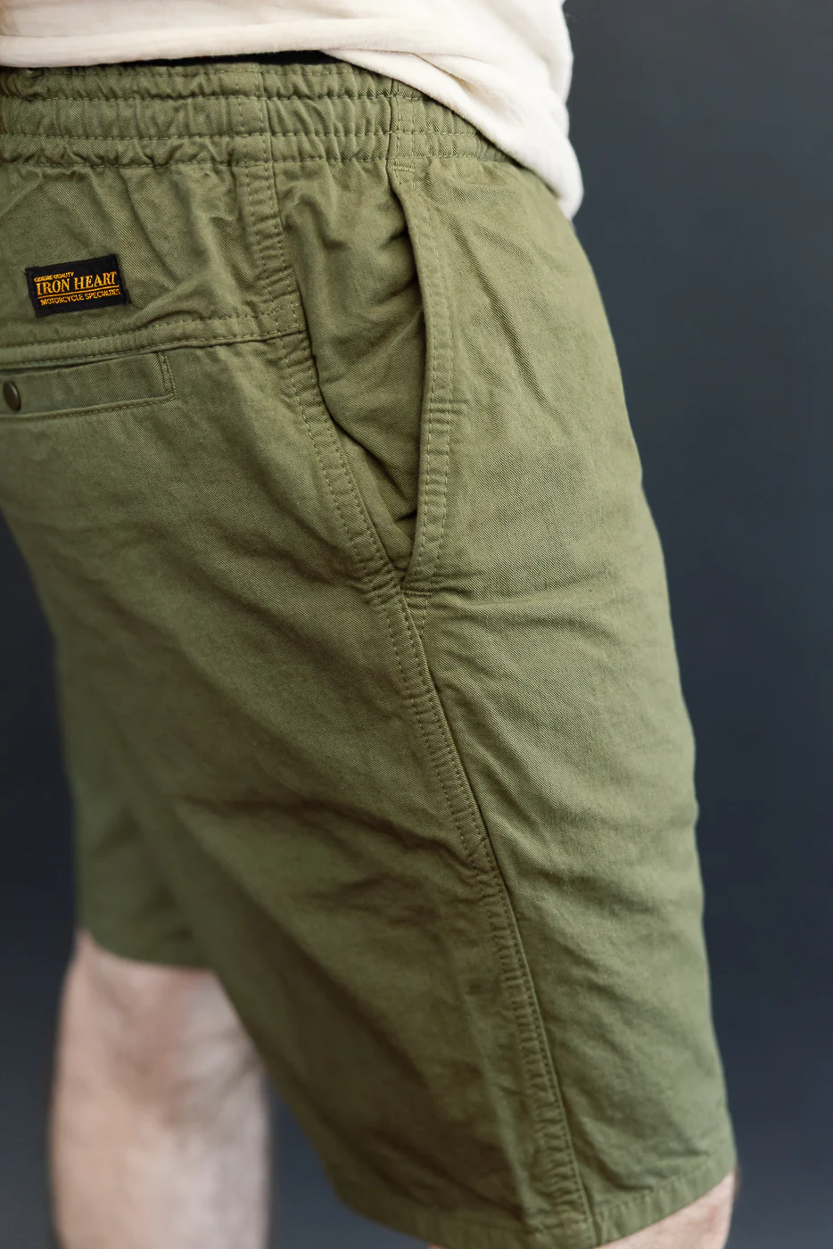 IH-729-OLV- Cotton Easy Shorts - Olive - Image 20