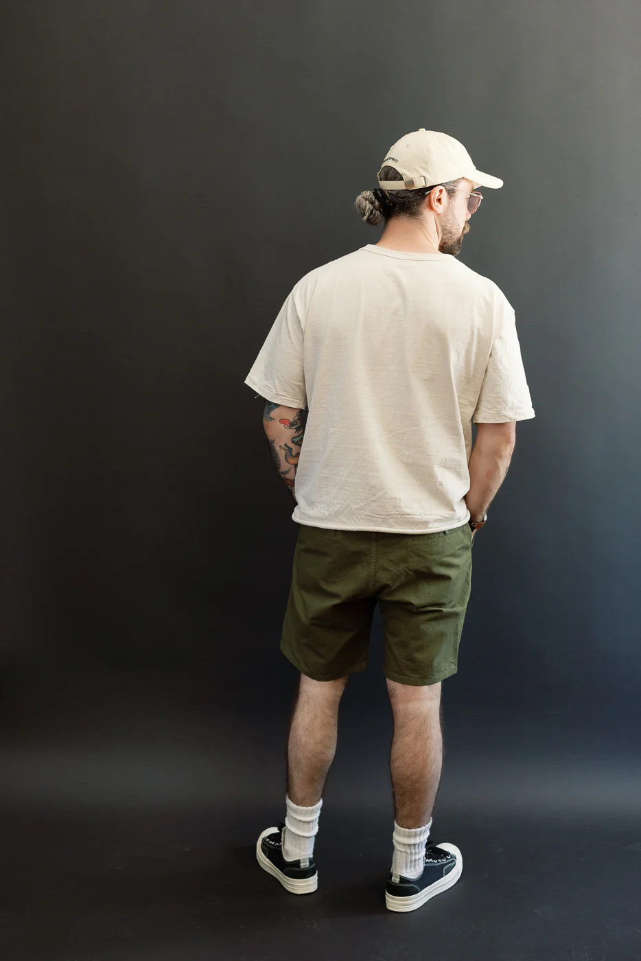 IH-729-OLV- Cotton Easy Shorts - Olive - Image 8
