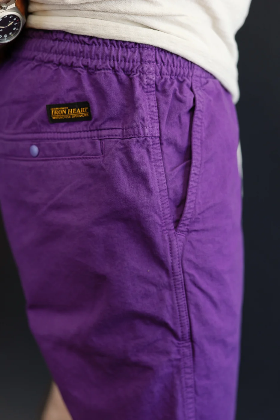 IH-729-PUR- Cotton Easy Shorts - Purple - Image 20