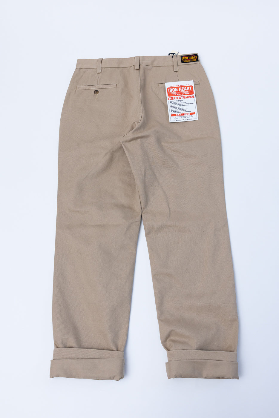 IH-731-KHA - 12oz Heavy Cotton Relaxed Fit Chinos - Khaki - Image 7
