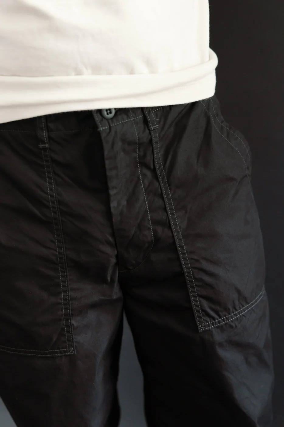 IH-745-BLK - 4oz Cotton/Nylon Baker Pants - Black - Image 16