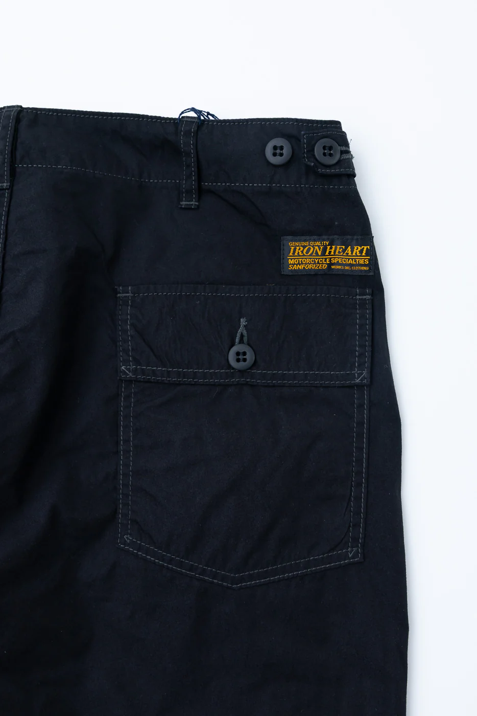 IH-745-BLK - 4oz Cotton/Nylon Baker Pants - Black - Image 2