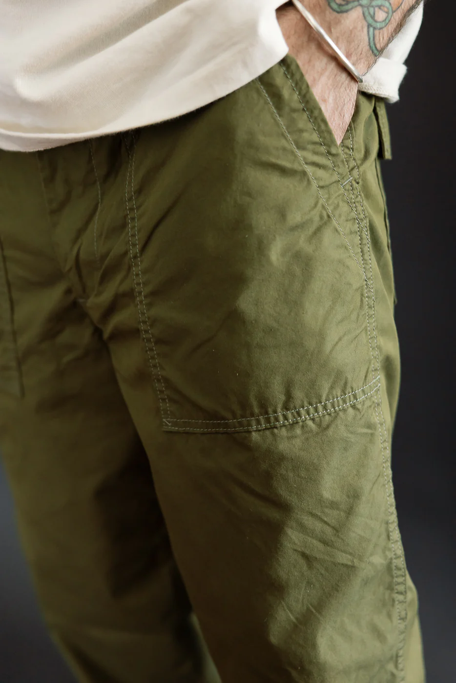 IH-745-OLV - 4oz Cotton/Nylon Baker Pants - Olive Green - Image 20
