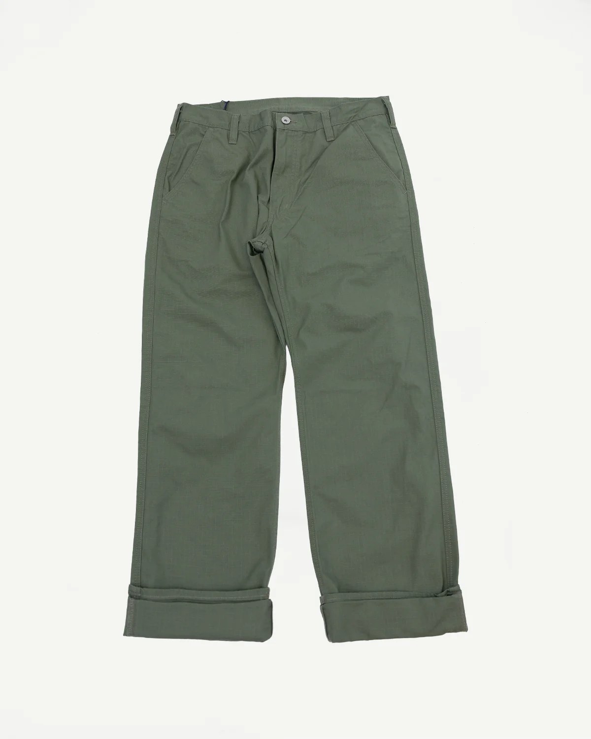 IH-746-GRN - 8oz Ripstop Wide Work Pants - Army Green