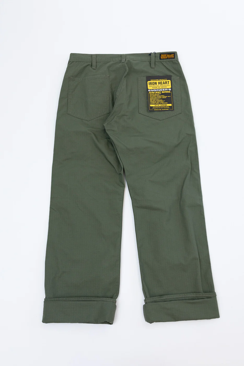 IH-746-GRN - 8oz Ripstop Wide Work Pants - Army Green - Image 6