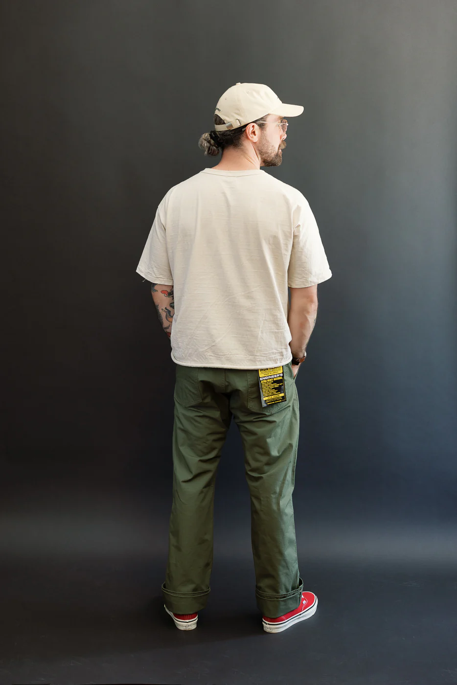 IH-746-GRN - 8oz Ripstop Wide Work Pants - Army Green - Image 9