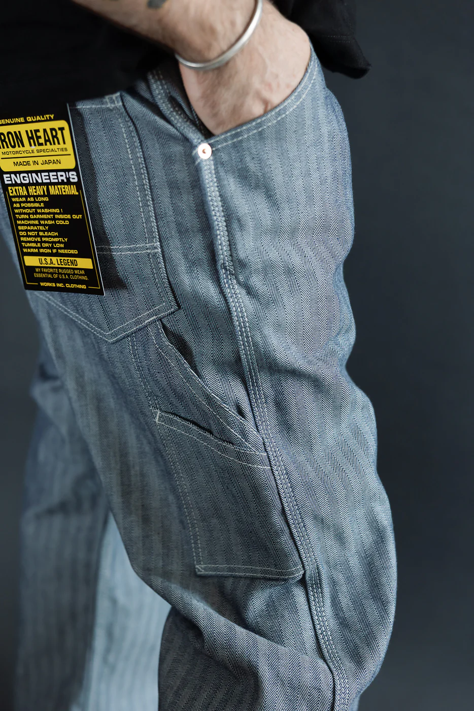 IH-830-IND - 10.5oz Herringbone Painter’s Pants - Indigo - Image 20