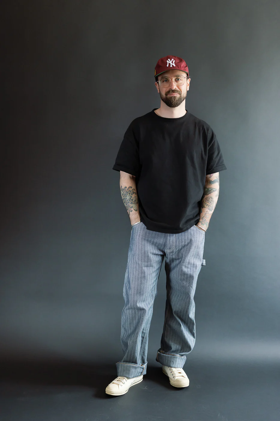 IH-830-IND - 10.5oz Herringbone Painter’s Pants - Indigo - Image 8
