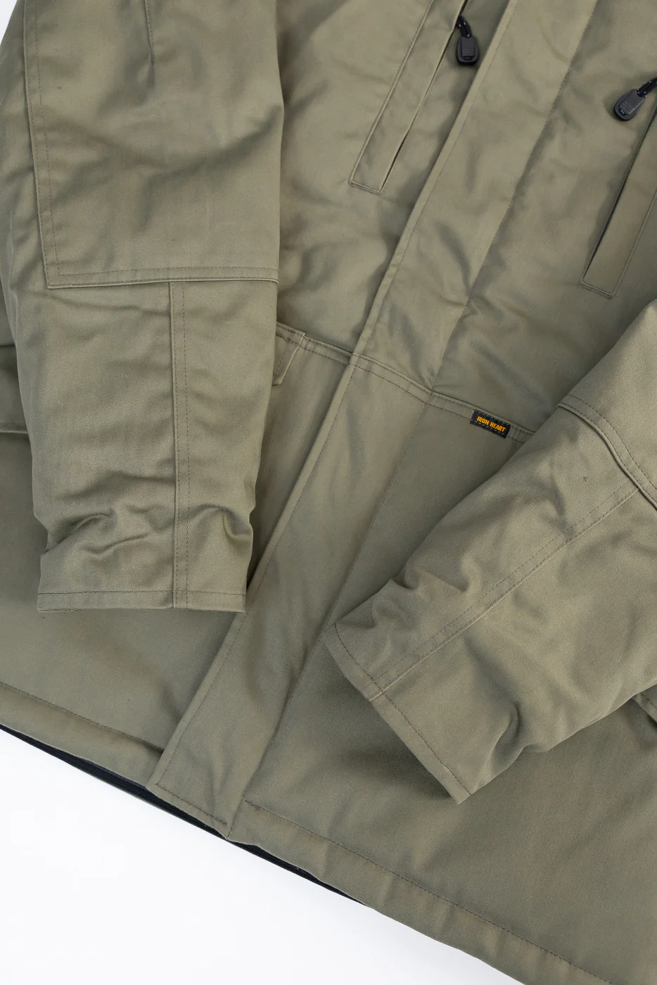 IHJ-154-OLV - 8oz Sateen/Primaloft® Winter Parka Jacket - Olive - Image 4