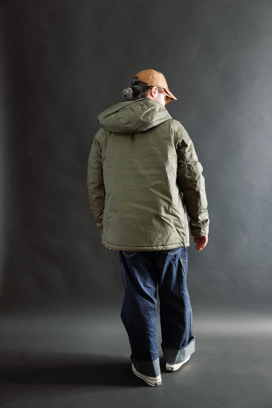 IHJ-154-OLV - 8oz Sateen/Primaloft® Winter Parka Jacket - Olive - Image 8