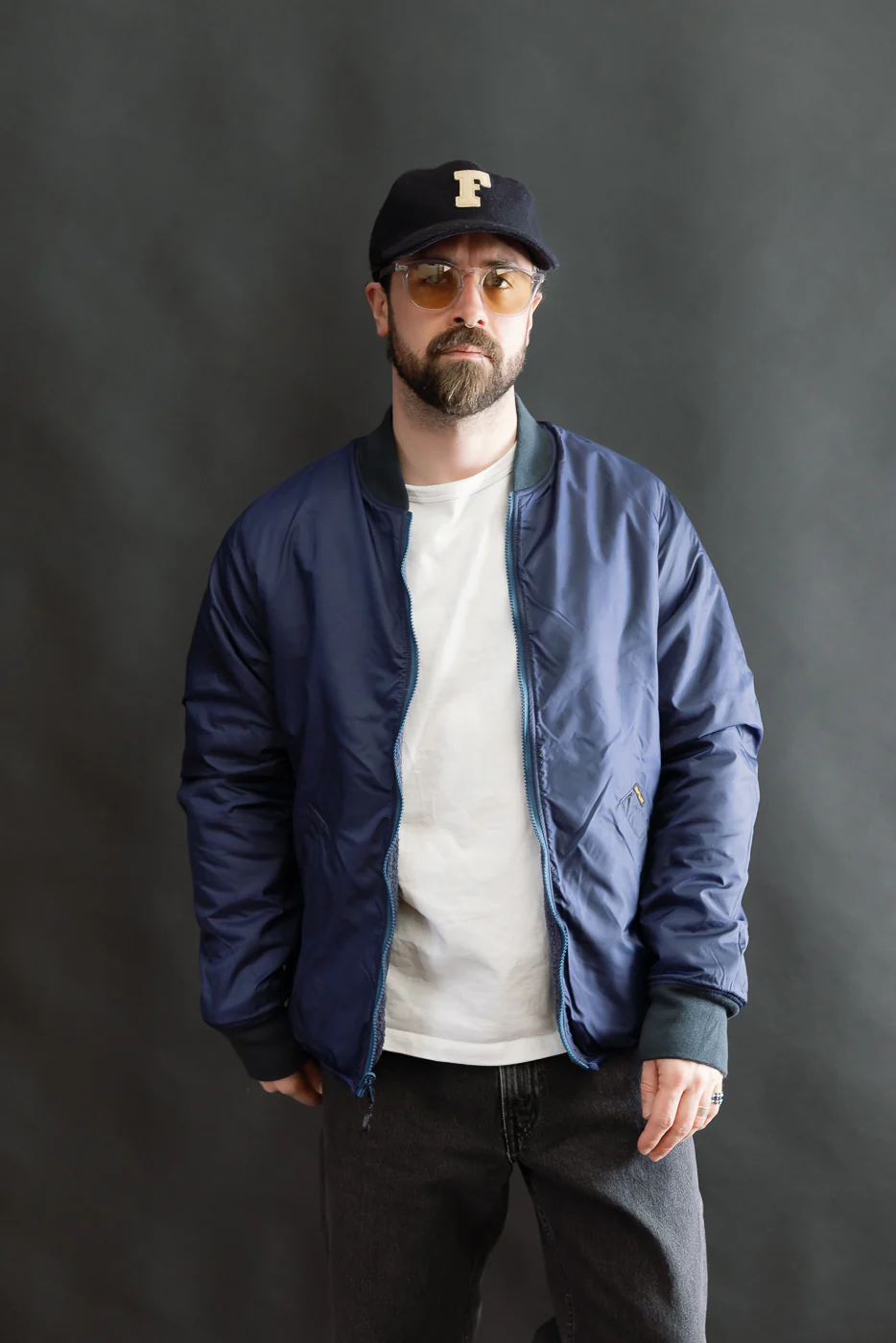 IHJ-157-NAV - Reversible Fleece Jacket - Navy Blue - Image 26
