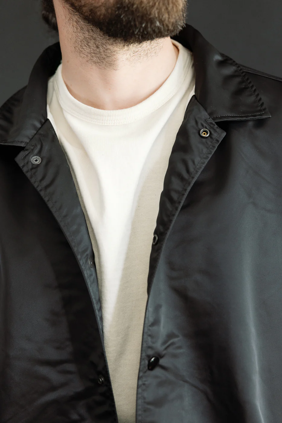 IHJ-160-BLK-NP - 4.8oz Nylon Coach Jacket - Black - No Patch - Image 15
