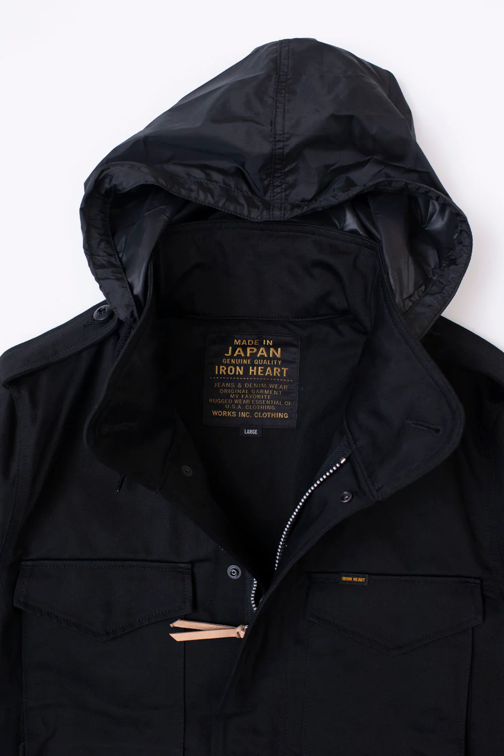IHM-41-BLK - Quilt Lining M65 Field Jacket - Black - Image 3