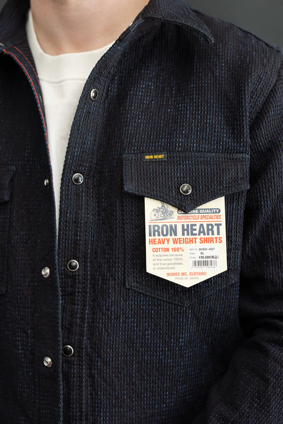 IHSH-437-IND - 13.5oz Dobby Cloth CPO Shirt - Indigo - Image 15
