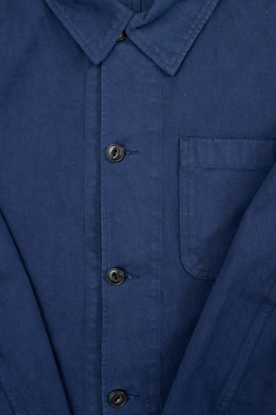 JKT05.66 - 11.2oz Organic Cotton Broken Twill Jacket - Ink Blue - Image 3