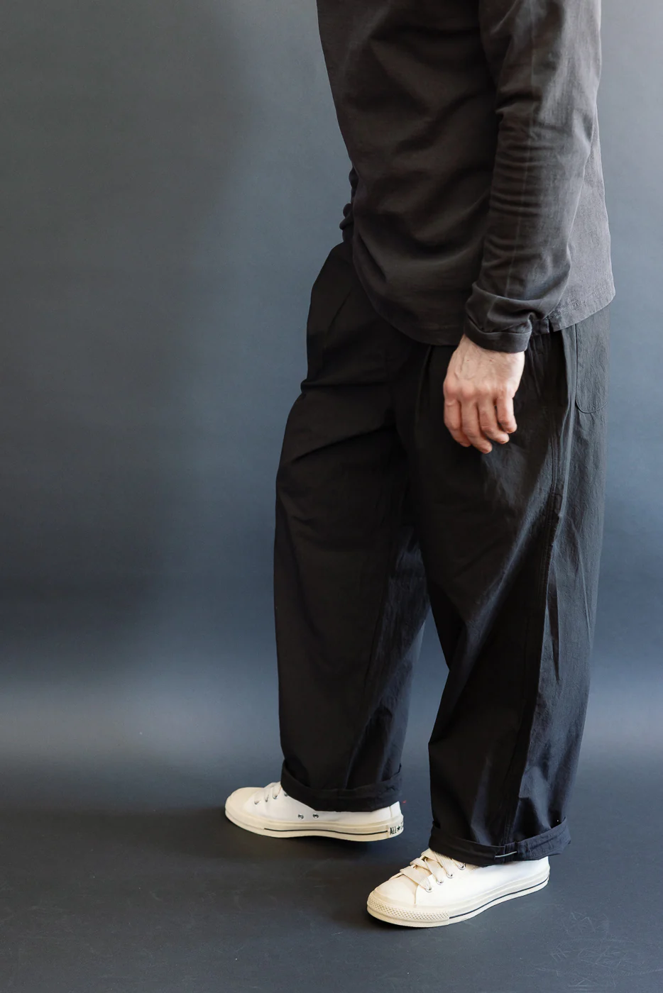 JM4543 - Tenpi Baggy Trouser - 07 Black - Image 13