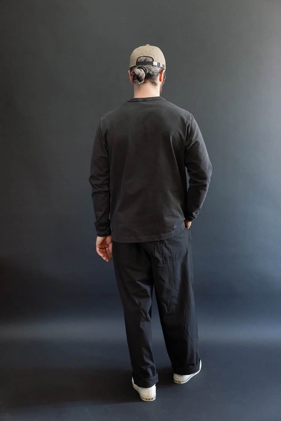 JM4543 - Tenpi Baggy Trouser - 07 Black - Image 9
