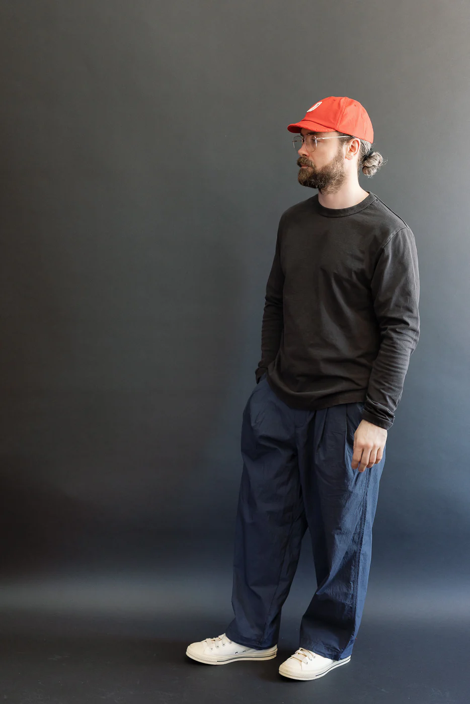 JM4543 - Tenpi Baggy Trouser - 280 Iron Navy - Image 8
