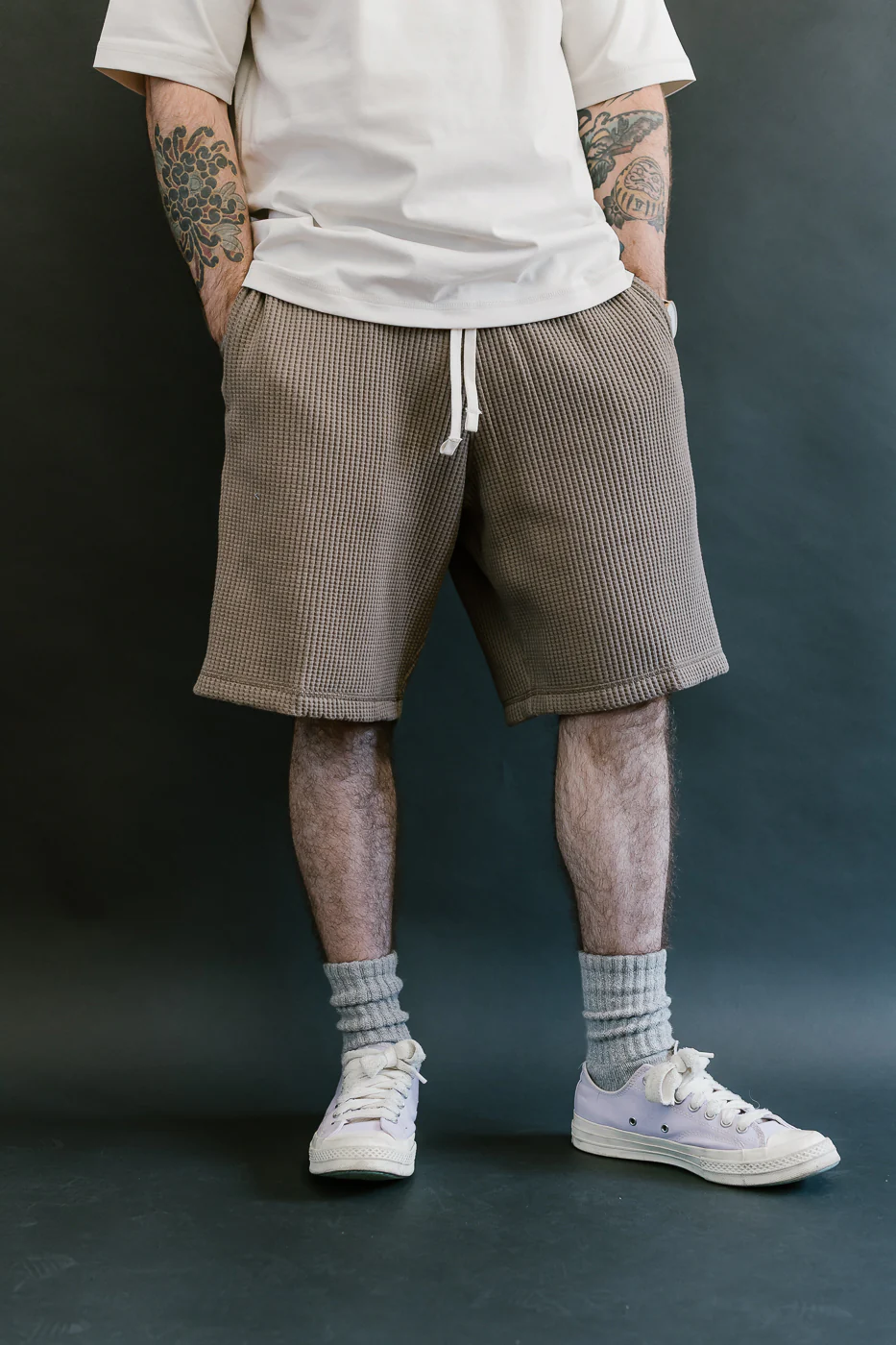 JM4552 - Waffle Shorts - 137 Taupe - Image 15