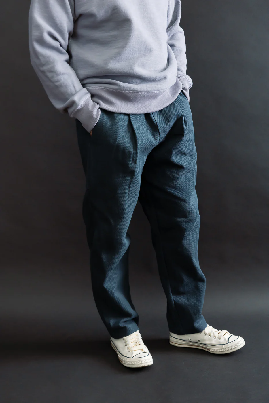 JM4623 - Sashiko Ump Pants - 280 Iron Navy - Image 11