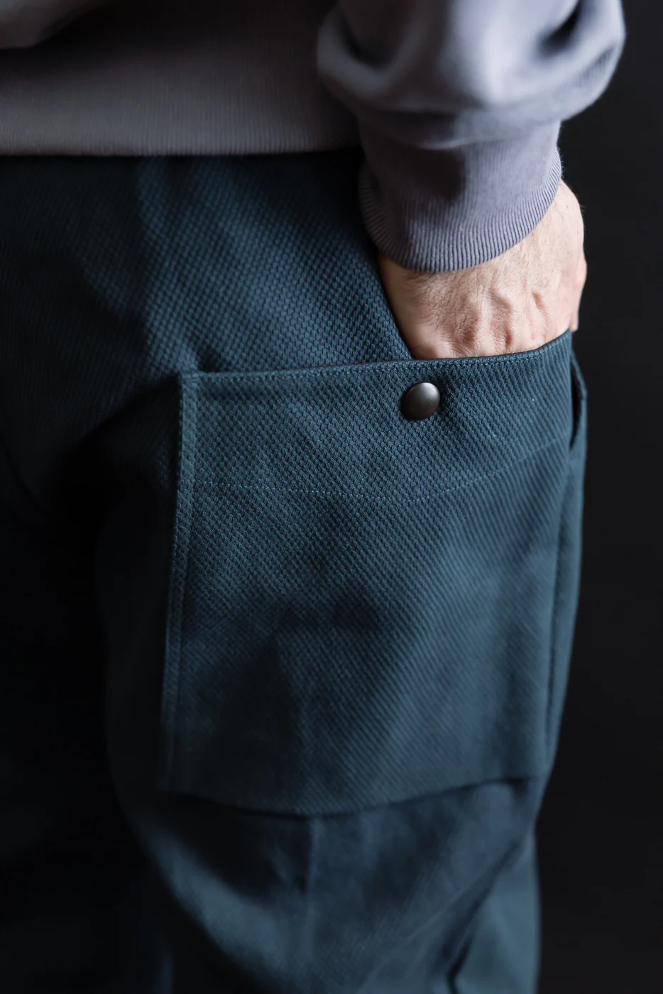 JM4623 - Sashiko Ump Pants - 280 Iron Navy - Image 17