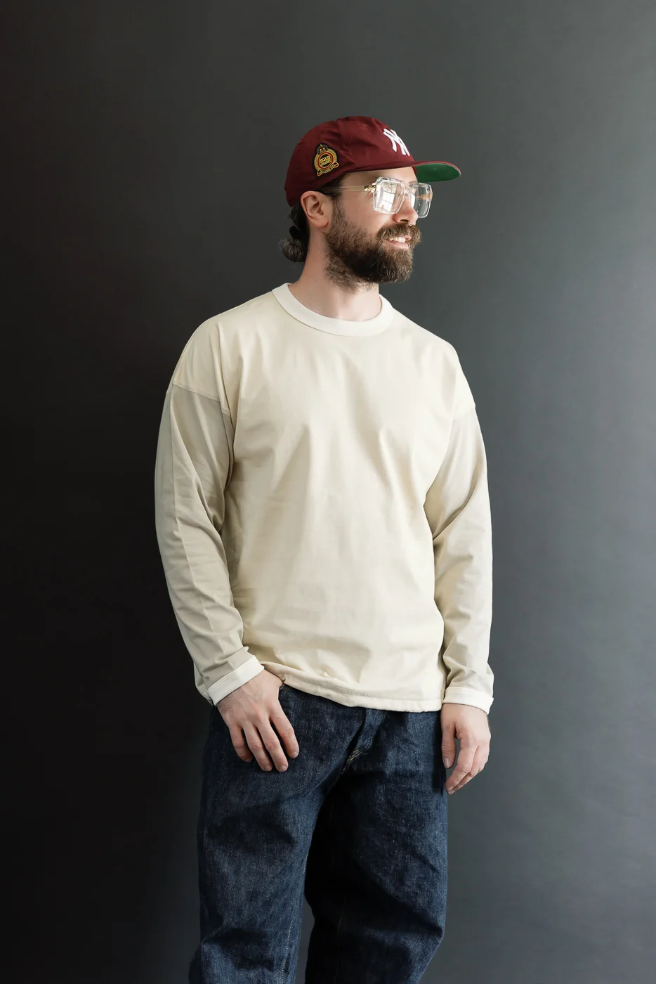 JM5438 - Grace Himo LS T-Shirt - 414 Ivory Mix - Image 13