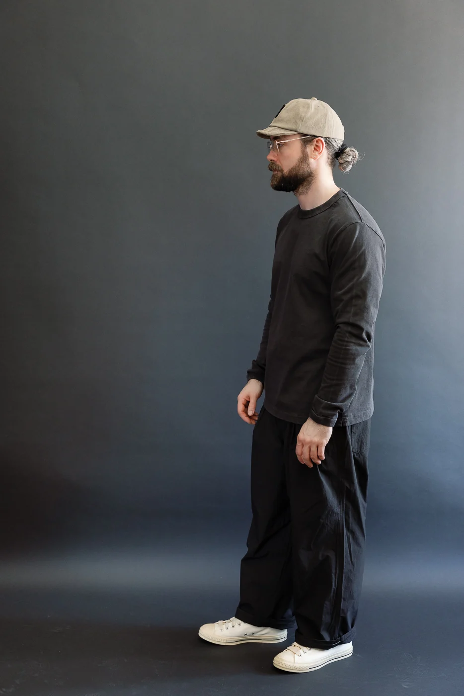 JM5530PD - Lead-Off Pigment Dyed LS T-Shirt - 207 Fade Black - Image 6