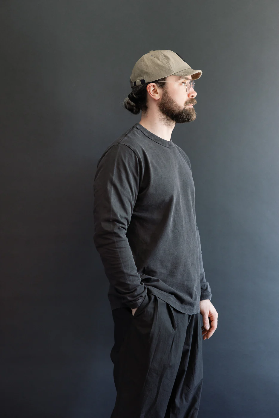 JM5530PD - Lead-Off Pigment Dyed LS T-Shirt - 207 Fade Black - Image 9