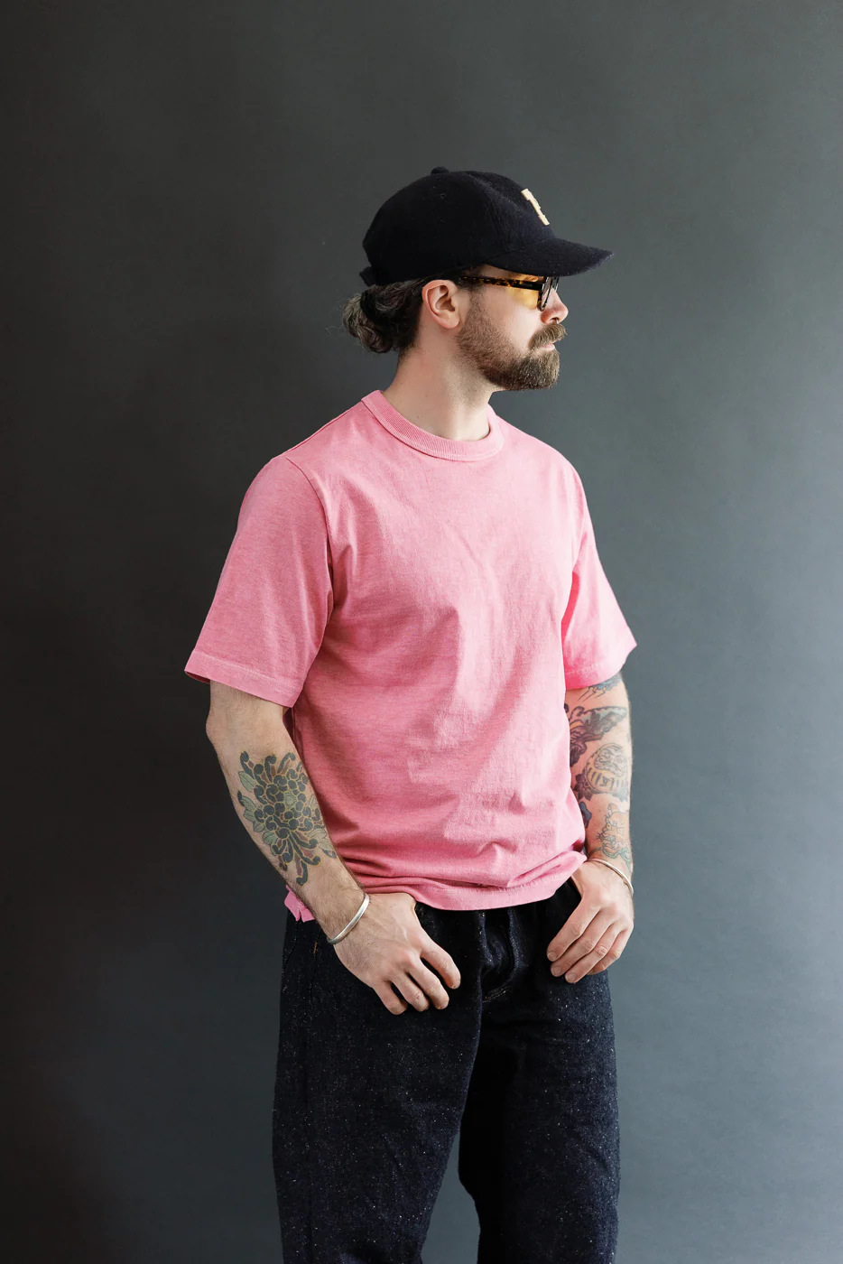 JM5533PD - Pigment-Dye Lead-Off T-Shirt - 468 Fade Rose - Image 12