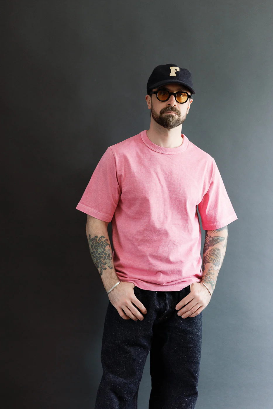 JM5533PD - Pigment-Dye Lead-Off T-Shirt - 468 Fade Rose - Image 13