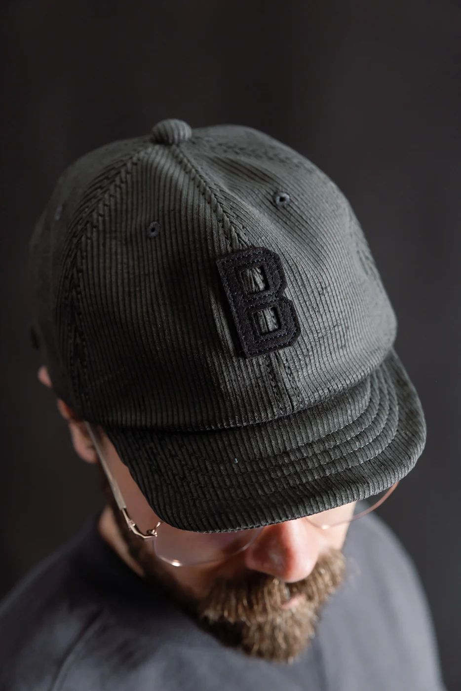 JM6574 - Curduroy BB Cap "B" - 249 Fade Black - Image 11