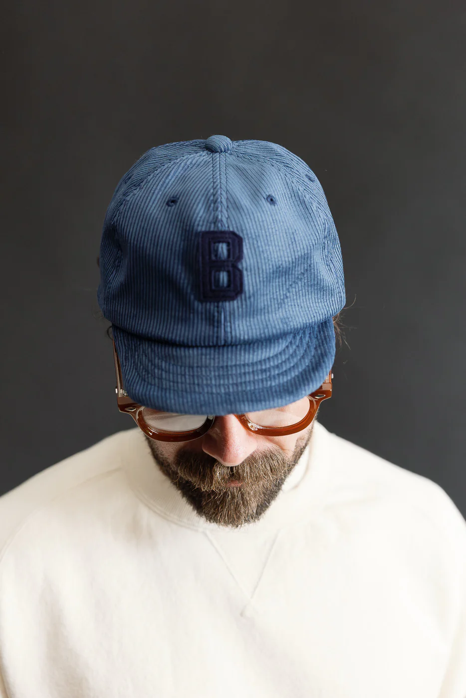 JM6574 - Curduroy BB Cap "B" - 363 Fade Blue - Image 9