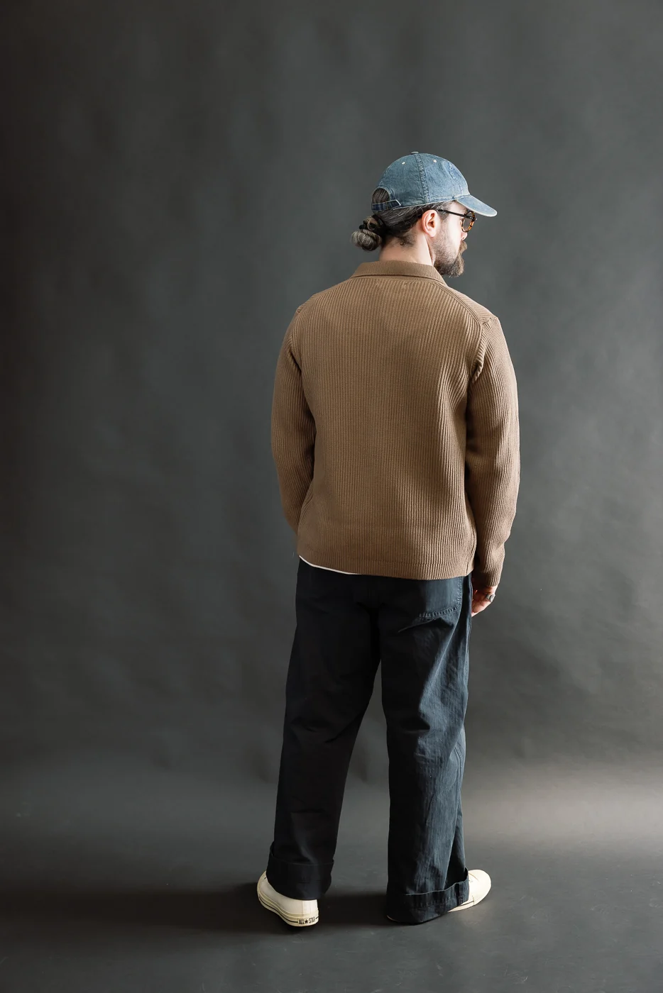 KNITSHIRT05.06 - Ribbed Cotton Long Sleeve Shirt - Grain - Image 8